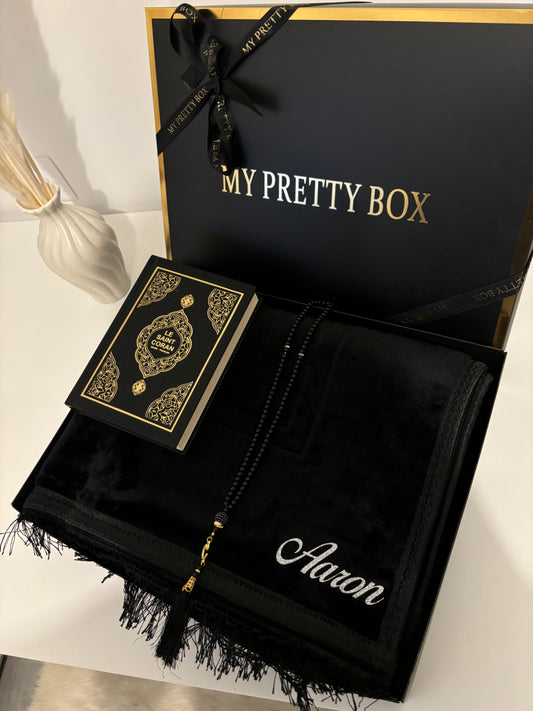Coffret tapis de prière Quran